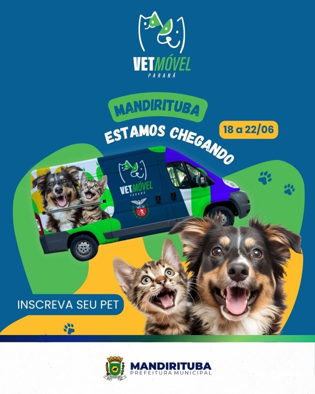 Post do instagram da Prefeitura de Mandirituba