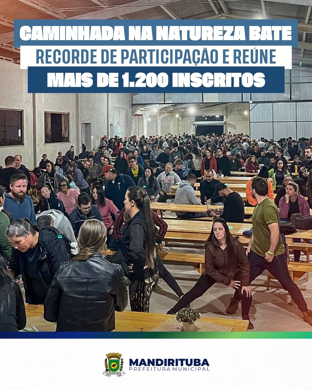 Post do instagram da Prefeitura de Mandirituba