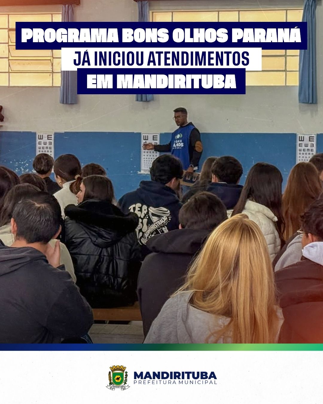 Post do instagram da Prefeitura de Mandirituba