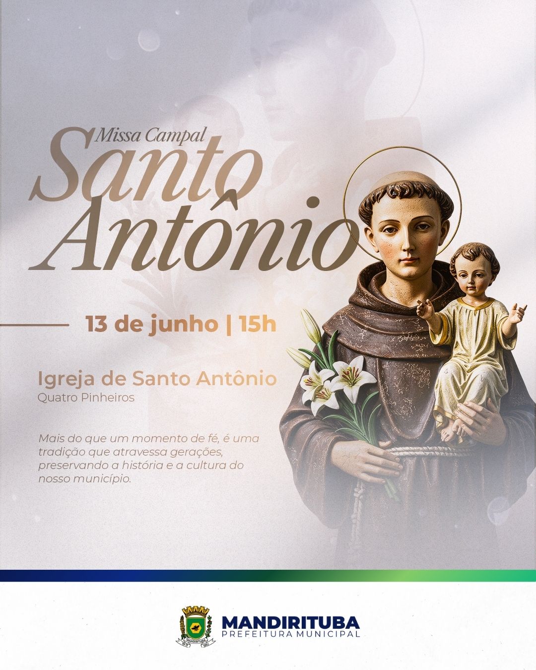 Post do instagram da Prefeitura de Mandirituba