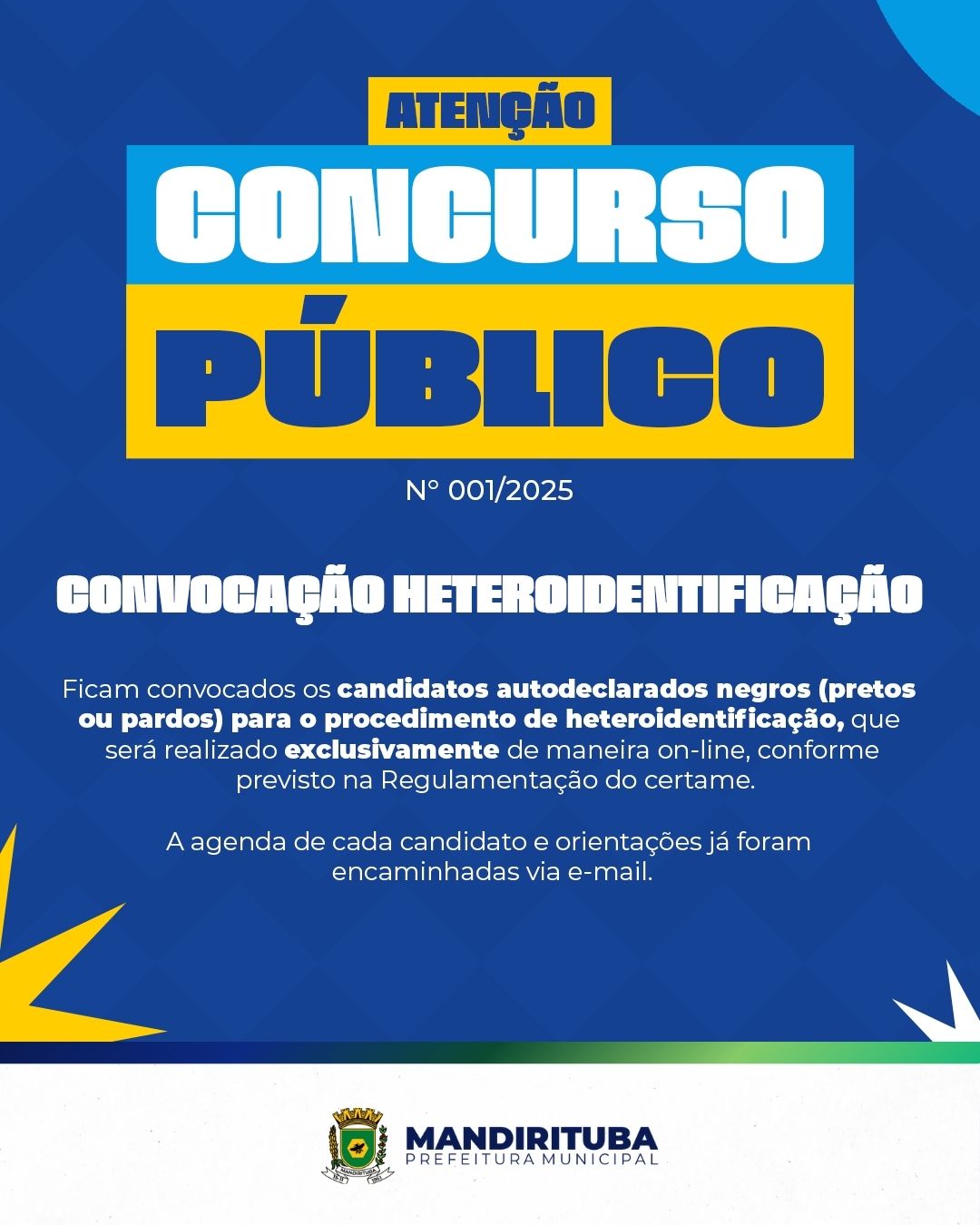 Post do instagram da Prefeitura de Mandirituba