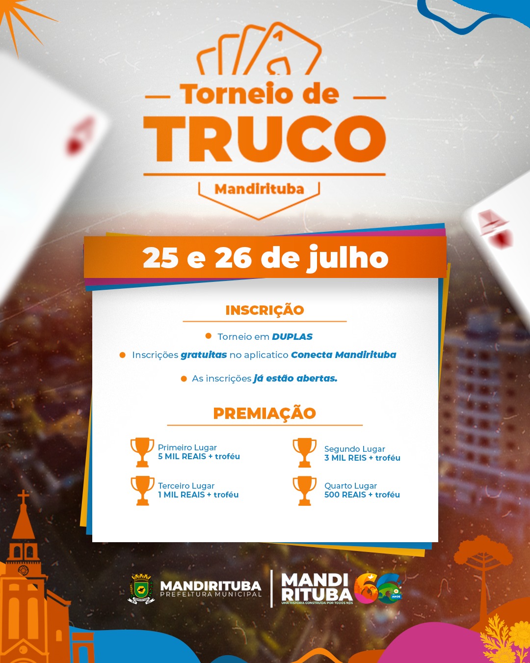 Post do instagram da Prefeitura de Mandirituba