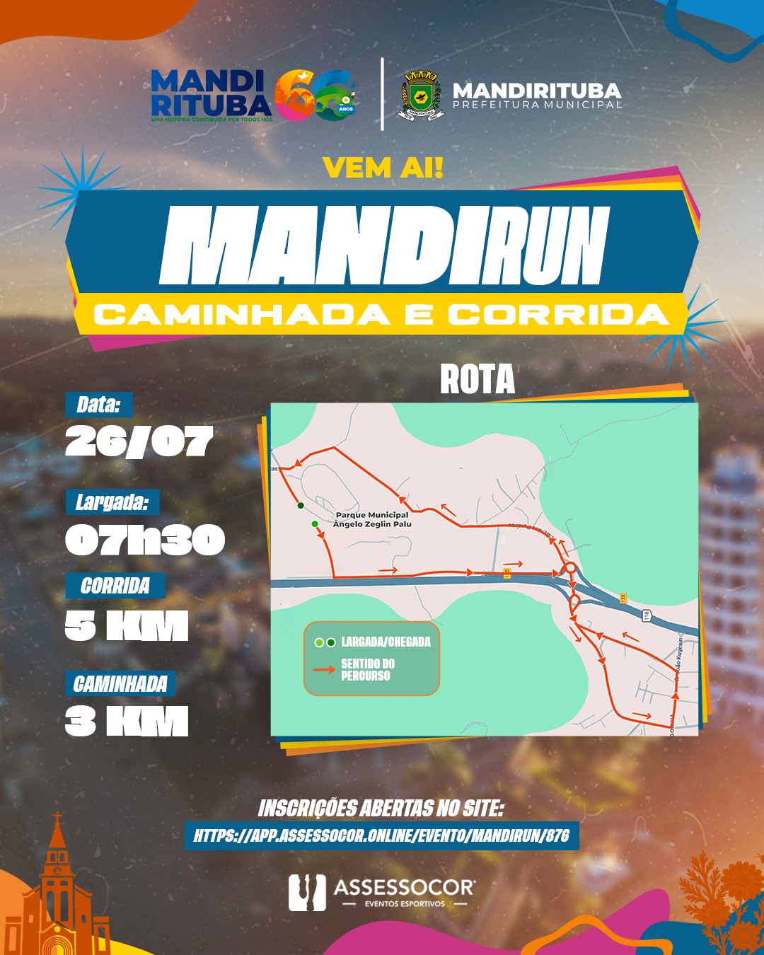 Post do instagram da Prefeitura de Mandirituba