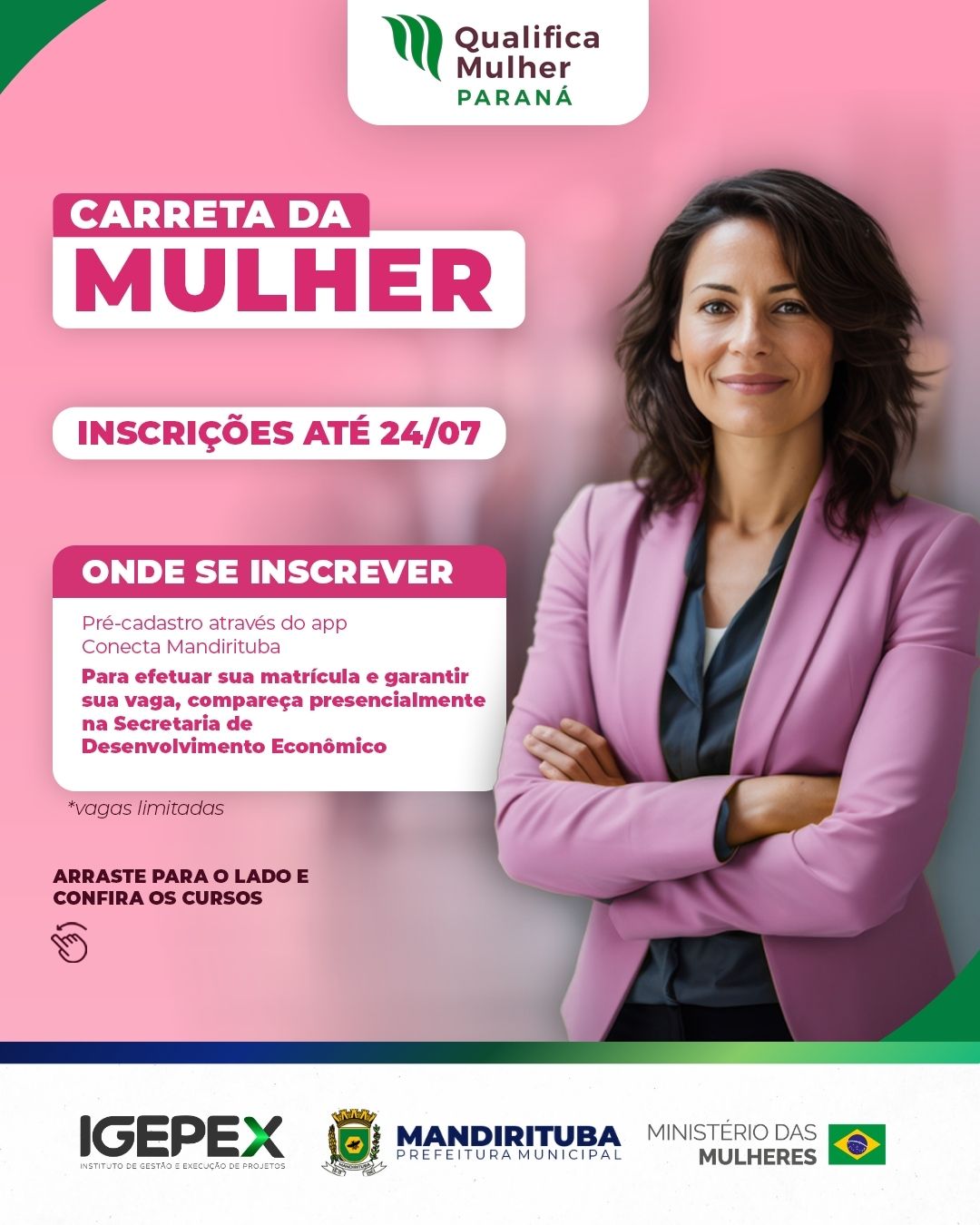 Post do instagram da Prefeitura de Mandirituba