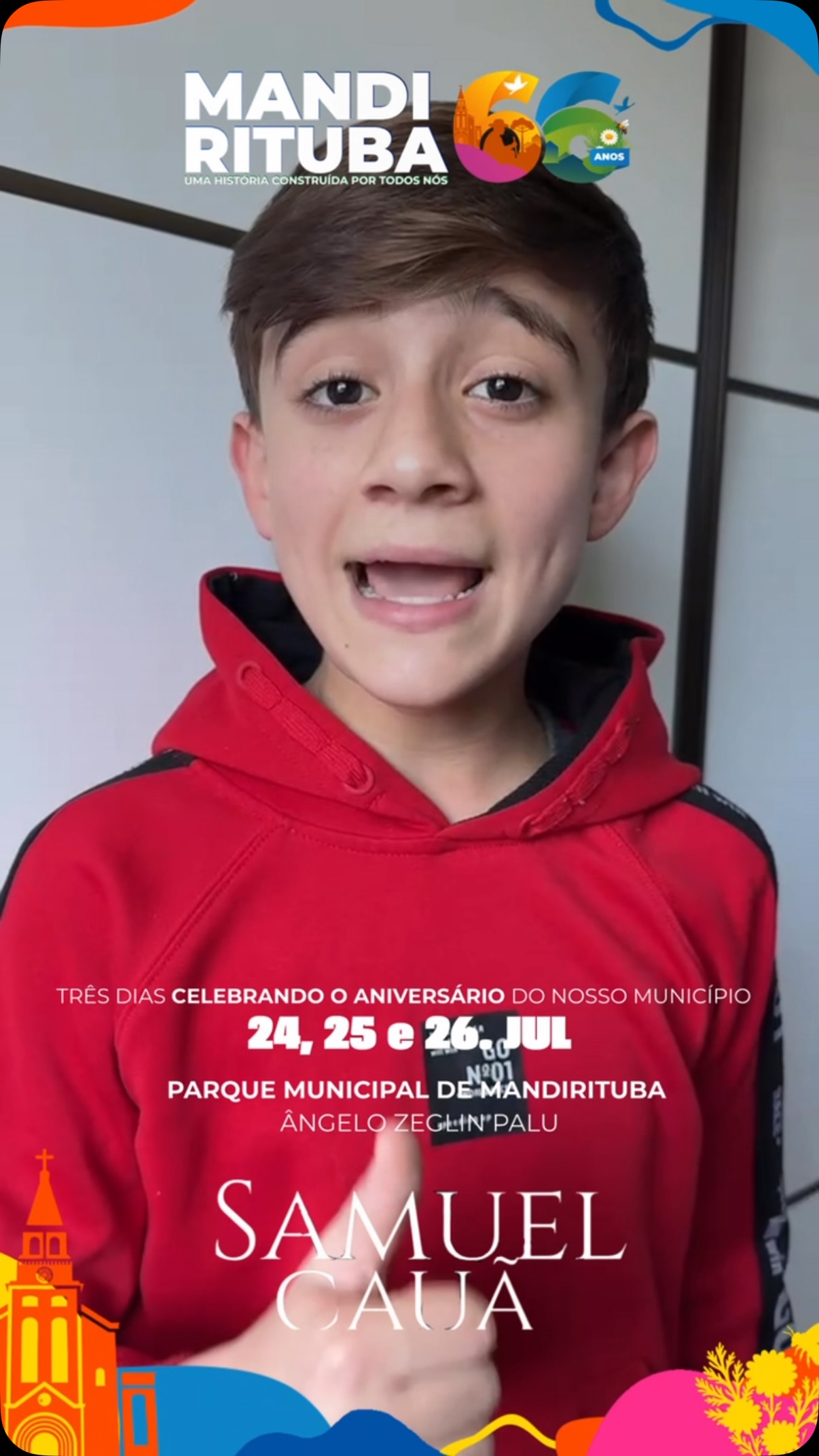 Post do instagram da Prefeitura de Mandirituba