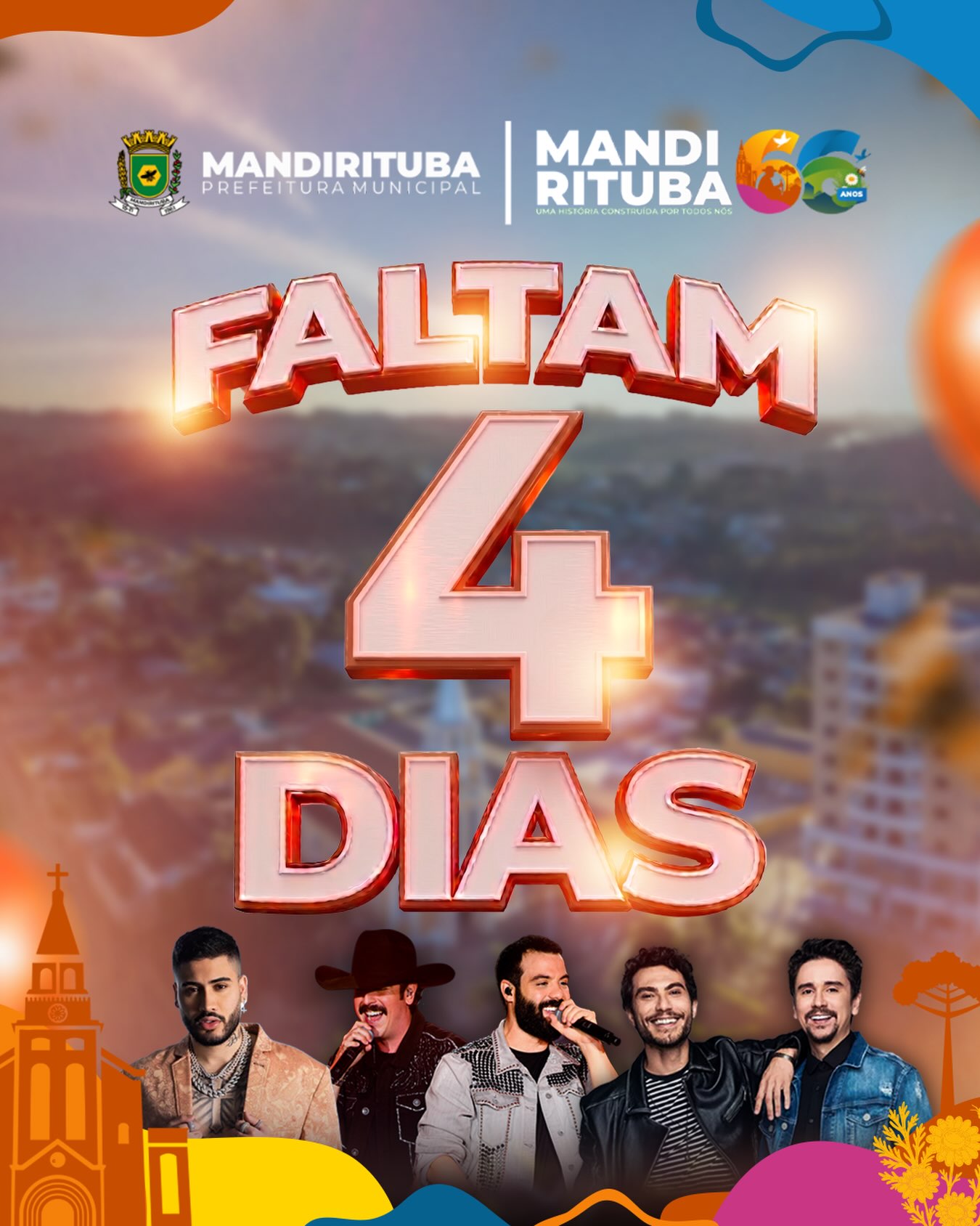 Post do instagram da Prefeitura de Mandirituba